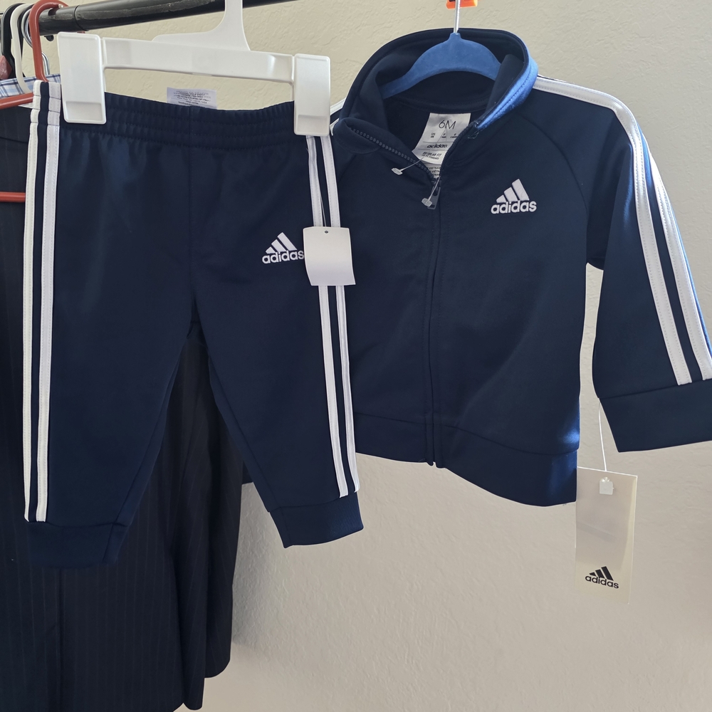 Adidas Baby Boys 2-Piece Tricot Jogger Set - Picture 2 of 7
